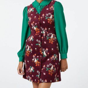 Princess Highway Wonderland Pinny Dress Corduroy